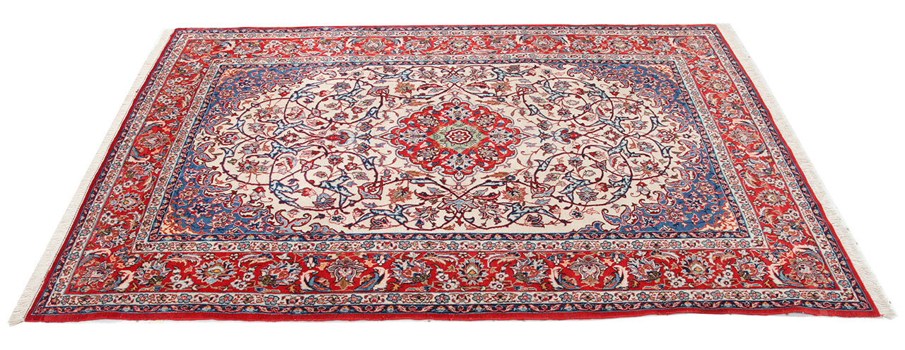 Persian Isfahan Silk & Wool Rug 224_148 cm