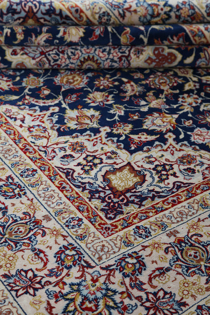 Authentic Antique Persian Isfahan Rug | Hand-Knotted 225x150cm