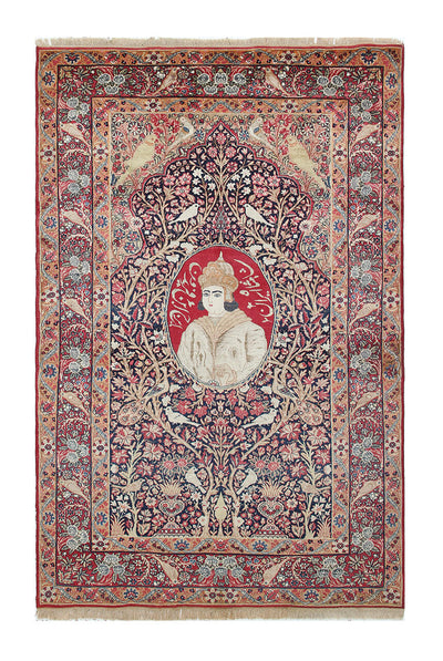 Tappeto Kerman Antico Persiano Autentico | Annodato a Mano 211x135cm - CarpetLiving