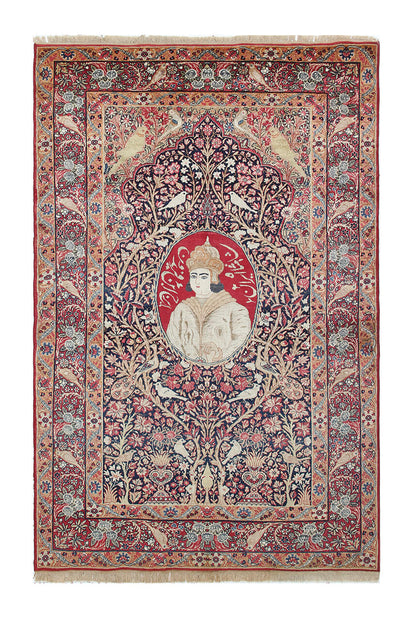 Tappeto Kerman Antico Persiano Autentico | Annodato a Mano 211x135cm