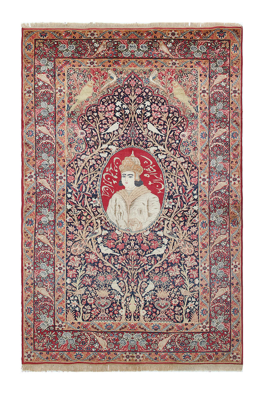 Tappeto Kerman Antico Persiano Autentico | Annodato a Mano 211x135cm