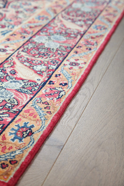 Tappeto Kerman Antico Persiano Autentico | Annodato a Mano 211x135cm - CarpetLiving