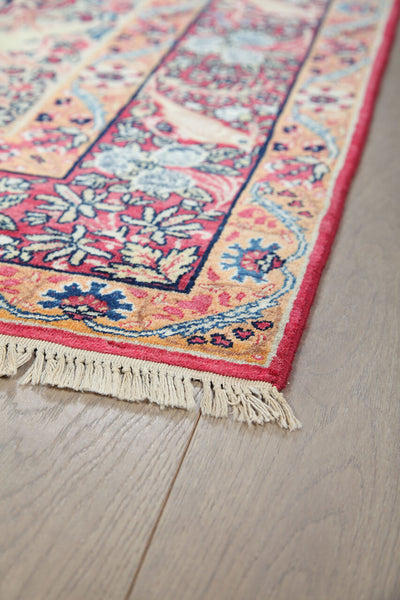 Tappeto Kerman Antico Persiano Autentico | Annodato a Mano 211x135cm - CarpetLiving