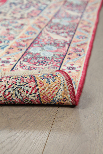 Tappeto Kerman Antico Persiano Autentico | Annodato a Mano 211x135cm