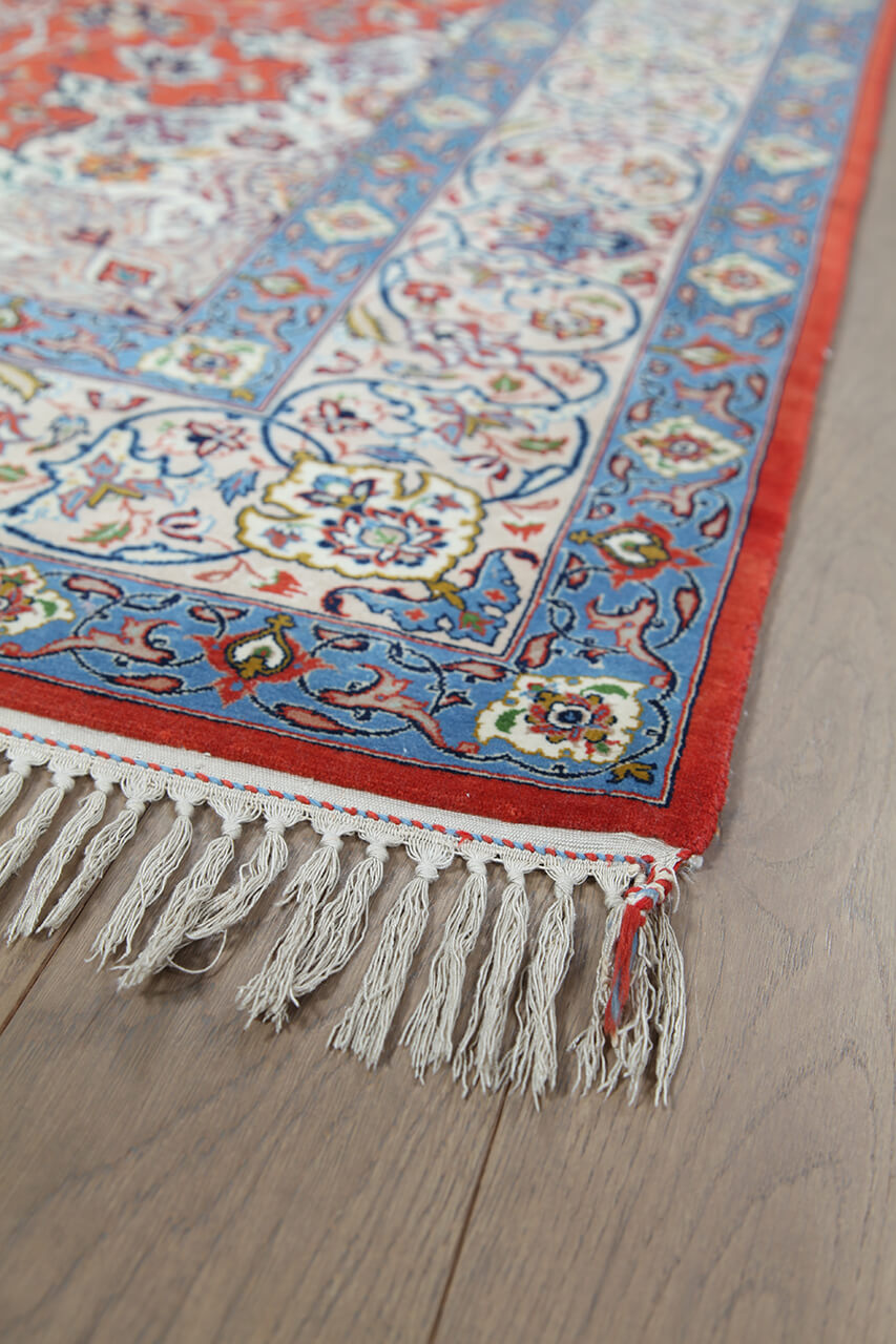 Authentic Antique Persian Isfahan Rug | Hand-Knotted 225x150cm