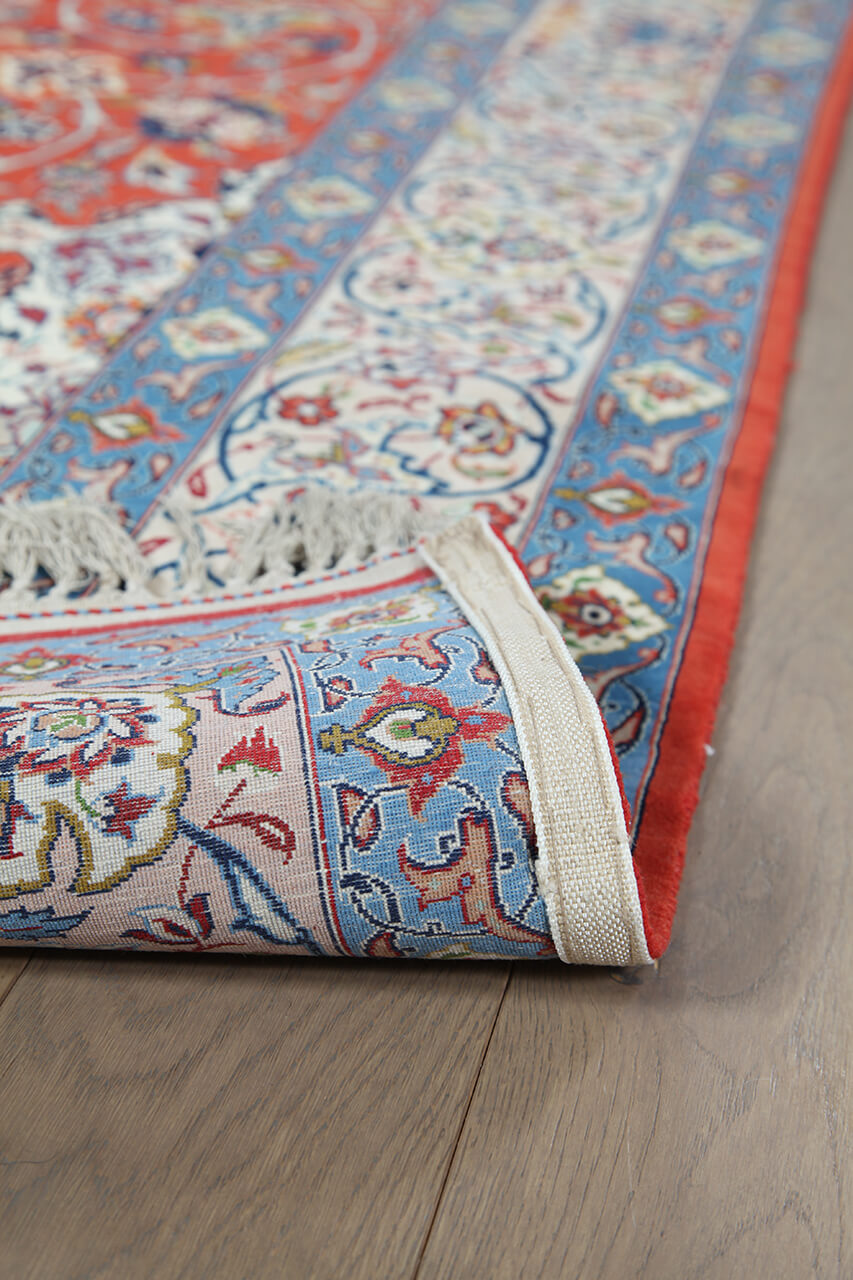 Authentic Antique Persian Isfahan Rug | Hand-Knotted 225x150cm