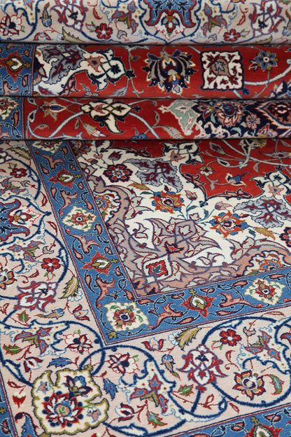 Authentic Antique Persian Isfahan Rug | Hand-Knotted 225x150cm