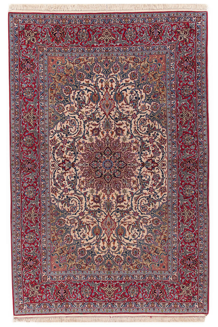 Tappeto Persiano ISFAHAN Seta/Lana 232x156cm