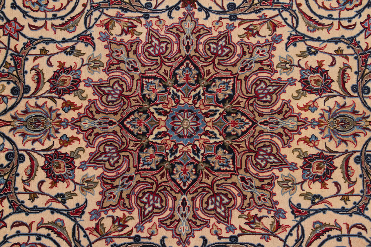 Tappeto Persiano ISFAHAN Seta/Lana 232x156cm