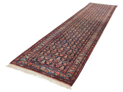 Authentic Antique Persian Malayer Rug | Hand-Knotted 500x122cm