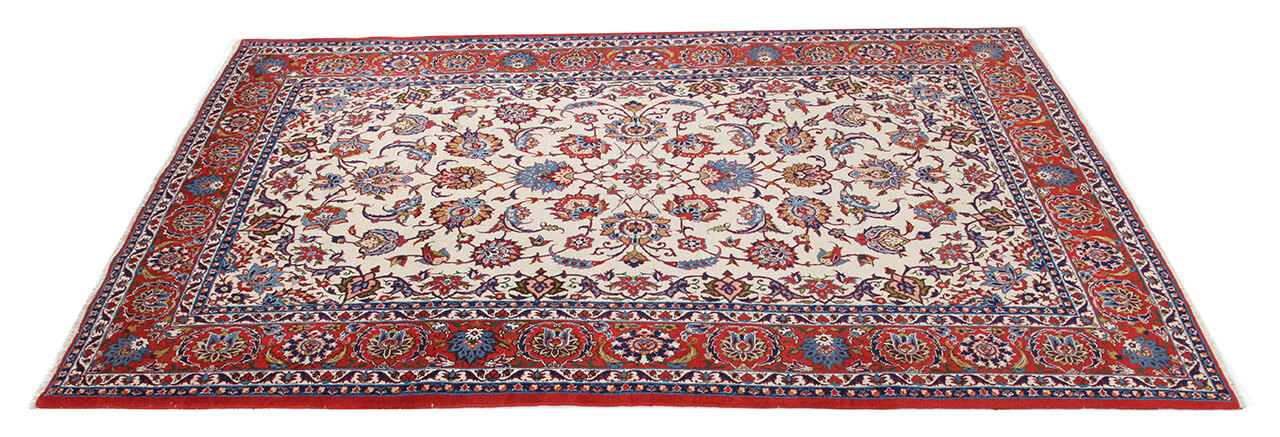 Authentic Antique Persian Isfahan Rug | Hand-Knotted 242x148cm