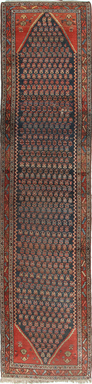 Authentic Antique Persian Malayer Rug | Hand-Knotted 484x108cm