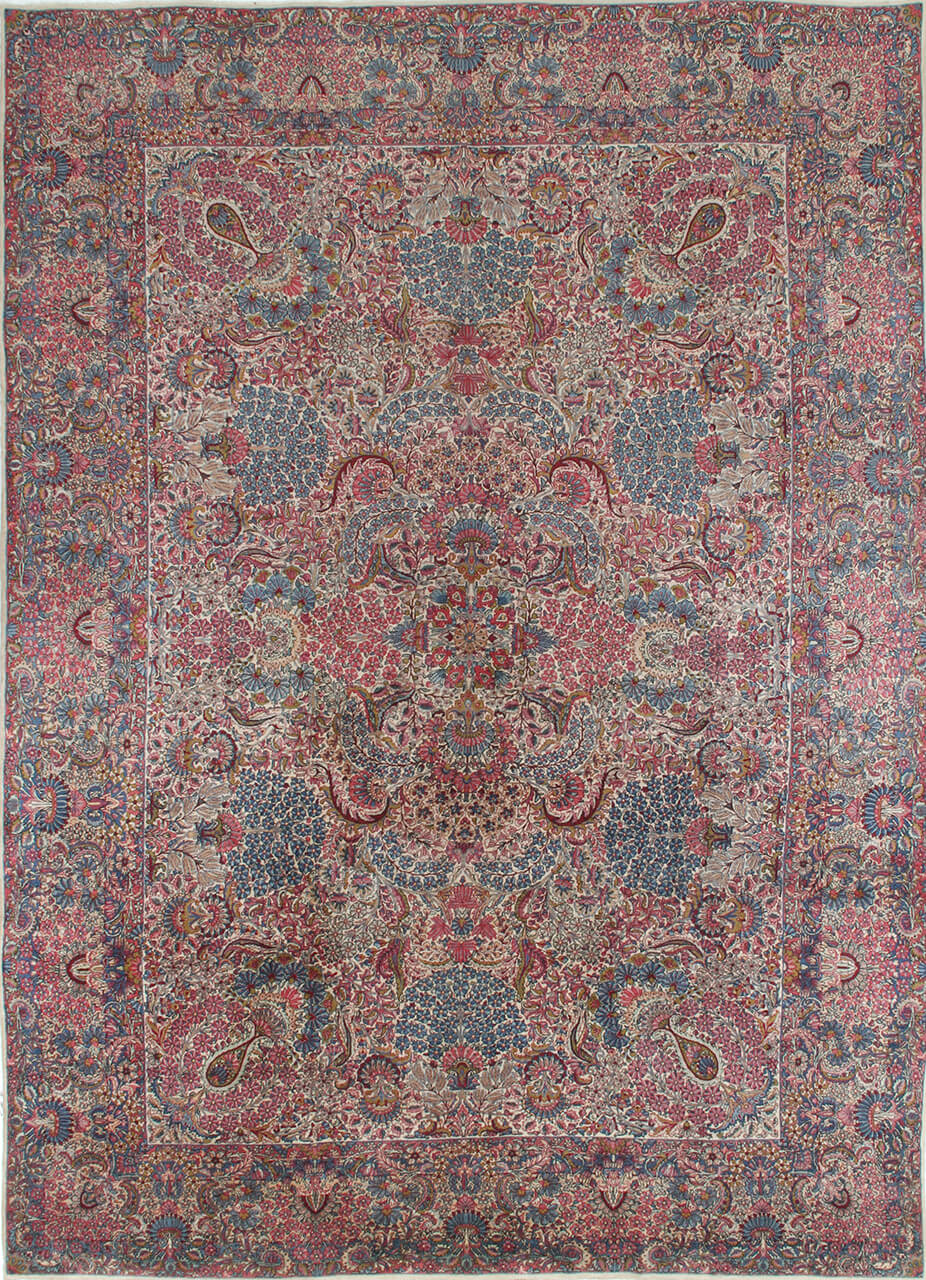 Tappeto Kerman Antico Persiano Autentico | Annodato a Mano 422x310cm