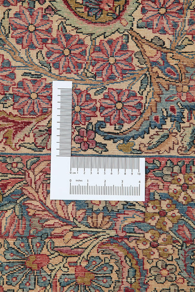 Tappeto Kerman Antico Persiano Autentico | Annodato a Mano 422x310cm - CarpetLiving