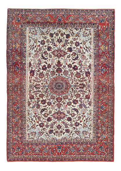 Authentic Antique Persian Isfahan Rug | Hand-Knotted 210x150cm
