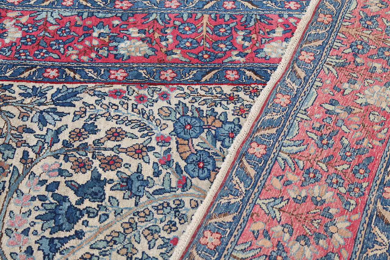 Tappeto Kerman Antico Persiano Autentico | Annodato a Mano 200x120cm