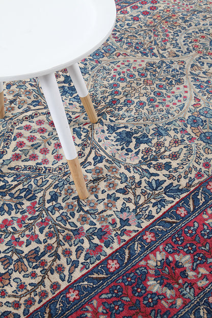 Tappeto Kerman Antico Persiano Autentico | Annodato a Mano 200x120cm