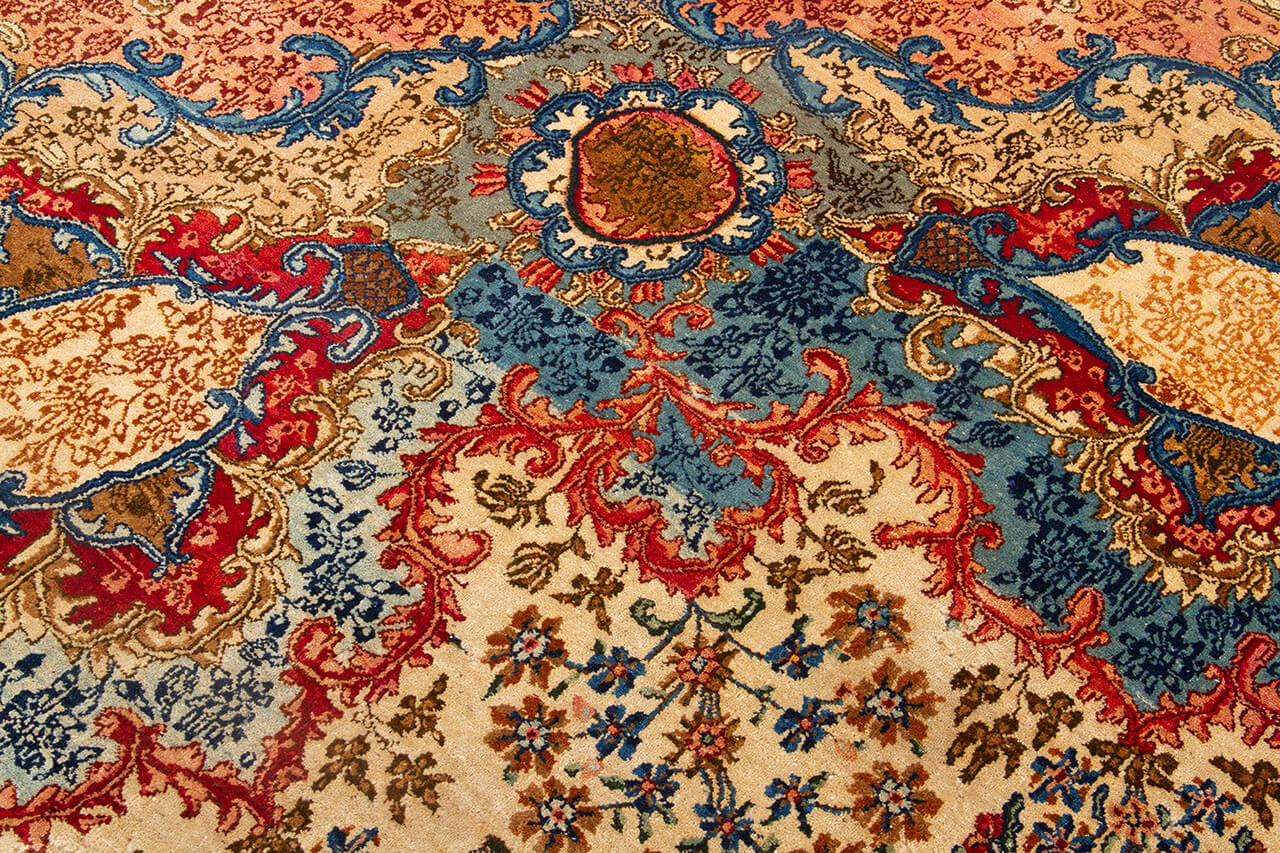 Tappeto Kerman Antico Persiano Autentico | Annodato a Mano 450x350cm