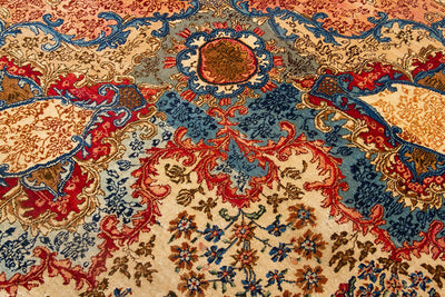 Tappeto Kerman Antico Persiano Autentico | Annodato a Mano 450x350cm - CarpetLiving