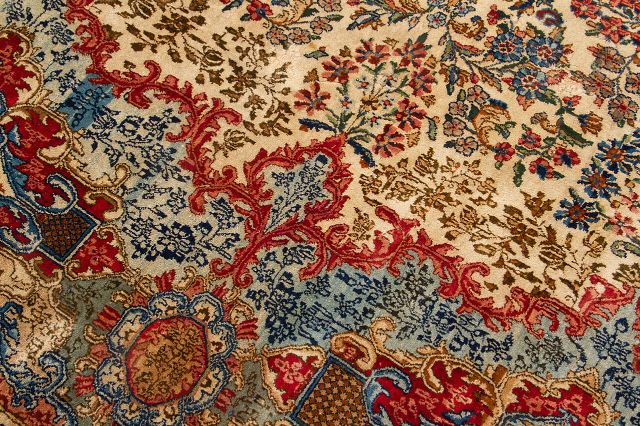 Tappeto Kerman Antico Persiano Autentico | Annodato a Mano 450x350cm