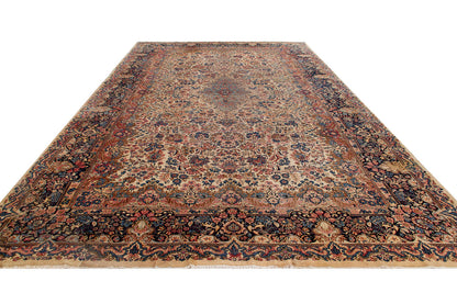 Tappeto Kerman Antico Persiano Autentico | Annodato a Mano 540x270cm