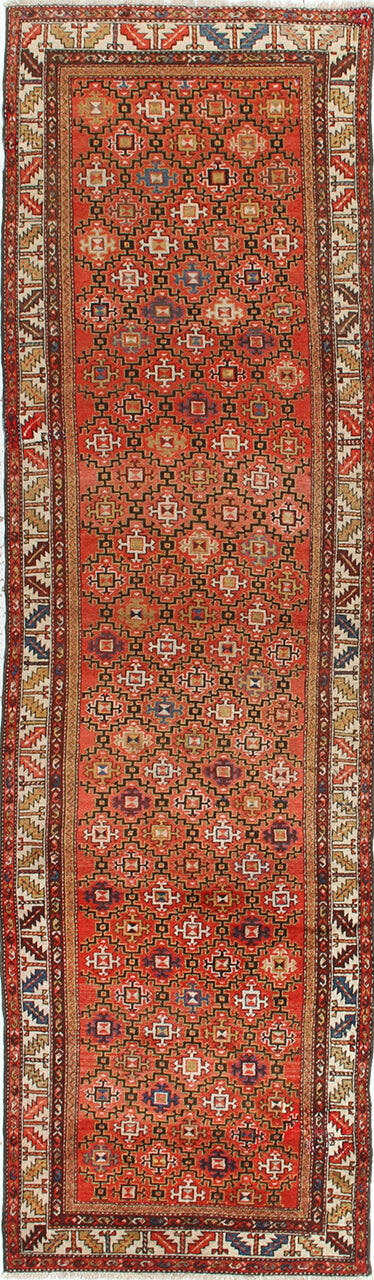 Authentic Antique Persian Malayer Rug | Hand-Knotted 412x112cm