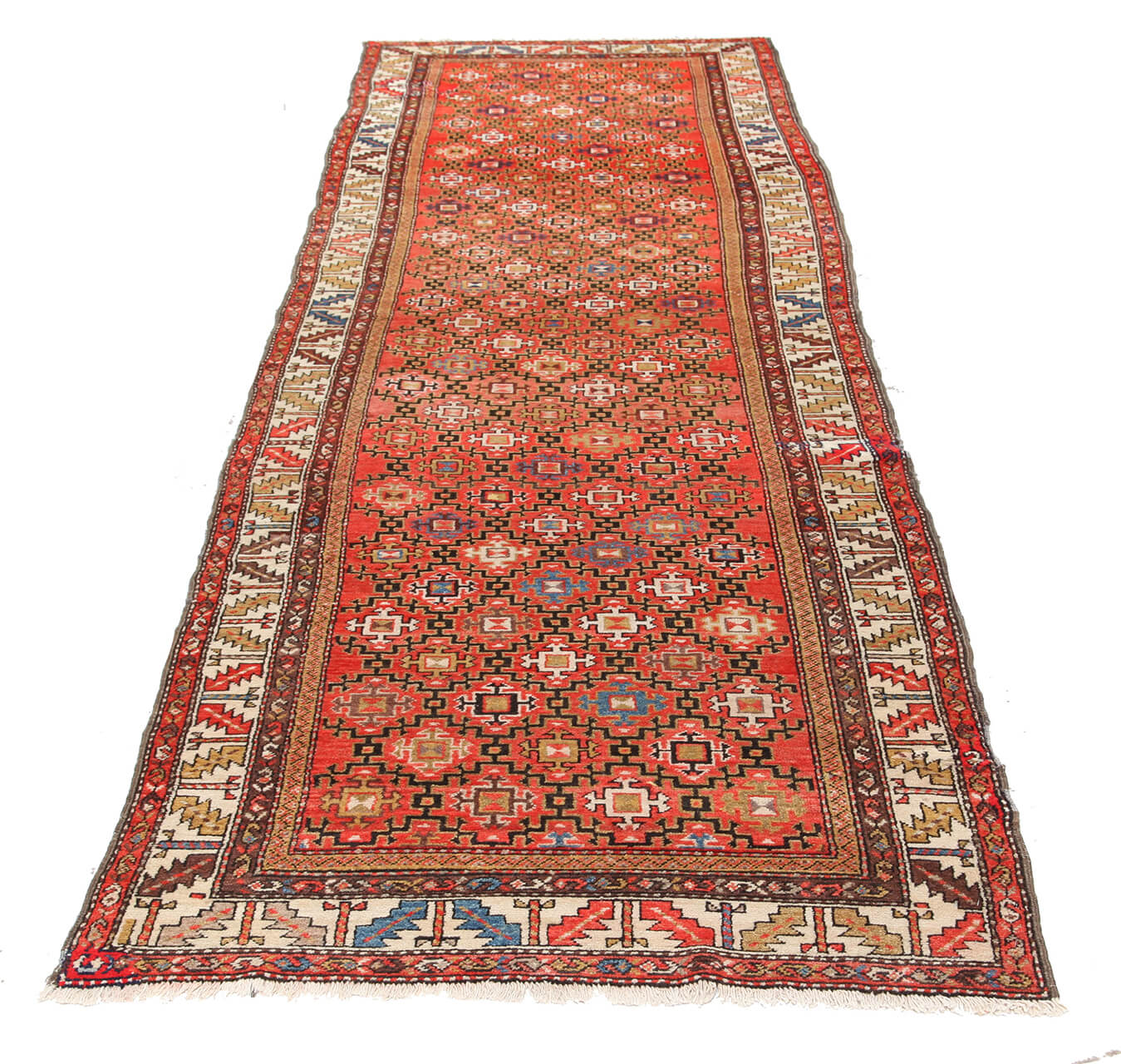 Authentic Antique Persian Malayer Rug | Hand-Knotted 412x112cm