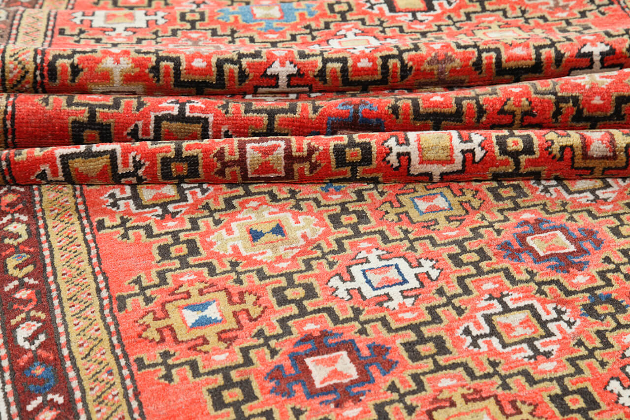 Authentic Antique Persian Malayer Rug | Hand-Knotted 412x112cm