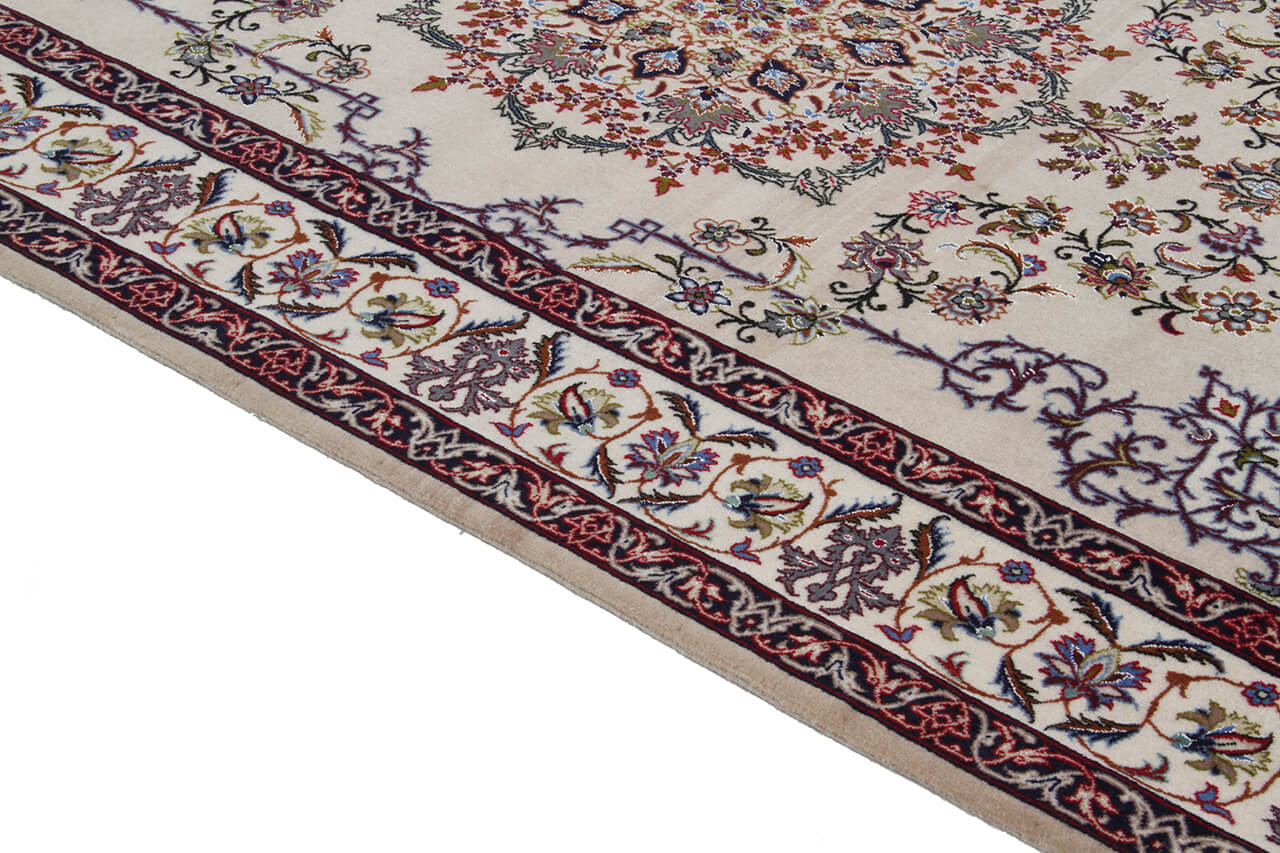 Persian Isfahan Silk & Wool Rug 165_110 cm