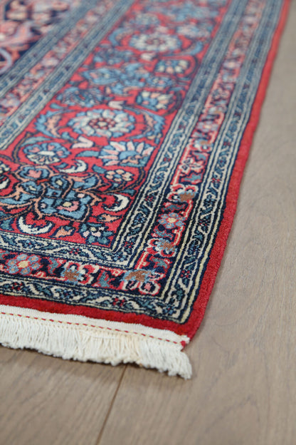 Authentic Antique Persian Isfahan Rug | Hand-Knotted 217x138cm