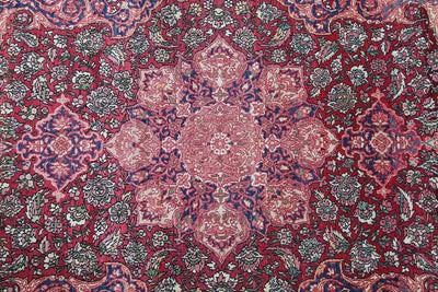 Authentic Antique Persian Isfahan Rug | Hand-Knotted 217x133cm