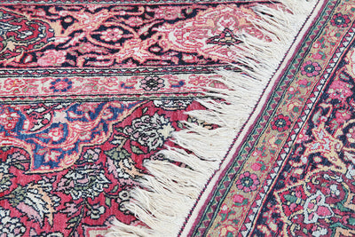 Authentic Antique Persian Isfahan Rug | Hand-Knotted 217x133cm