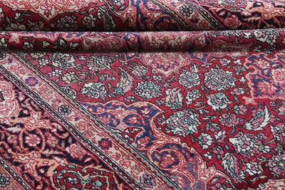 Authentic Antique Persian Isfahan Rug | Hand-Knotted 217x133cm