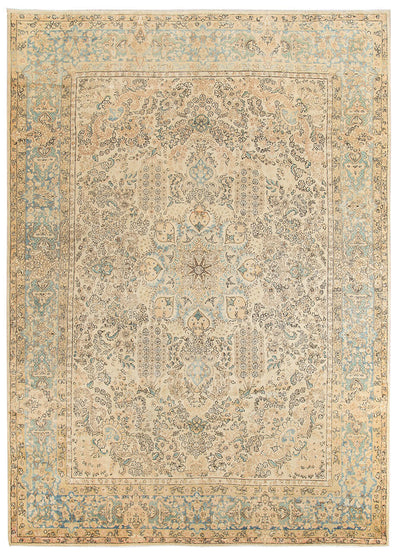 Tappeto Kerman Antico Persiano Autentico | Annodato a Mano 380x270cm