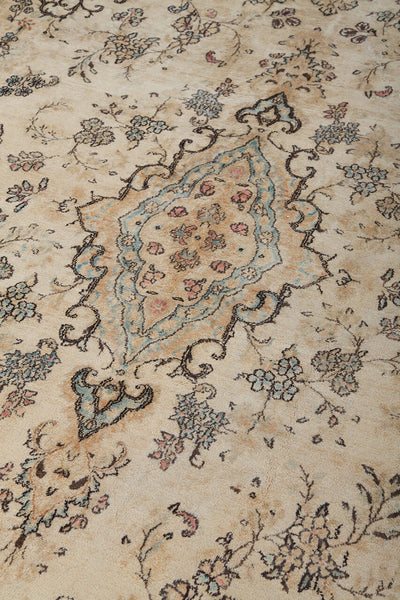 Tappeto Kerman Antico Persiano Autentico | Annodato a Mano 371x253cm - CarpetLiving