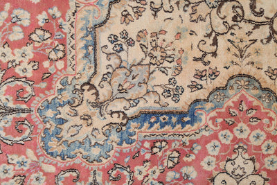 Tappeto Kerman Antico Persiano Autentico | Annodato a Mano 371x253cm - CarpetLiving