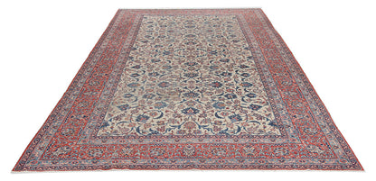 Tappeto Isfahan Antico Persiano Autentico | Annodato a Mano 481x244cm