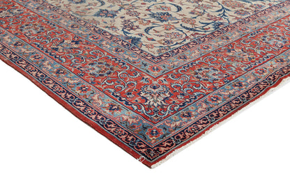 Tappeto Isfahan Antico Persiano Autentico | Annodato a Mano 481x244cm