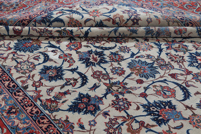 Authentic Antique Persian Isfahan Rug | Hand-Knotted 481x244cm