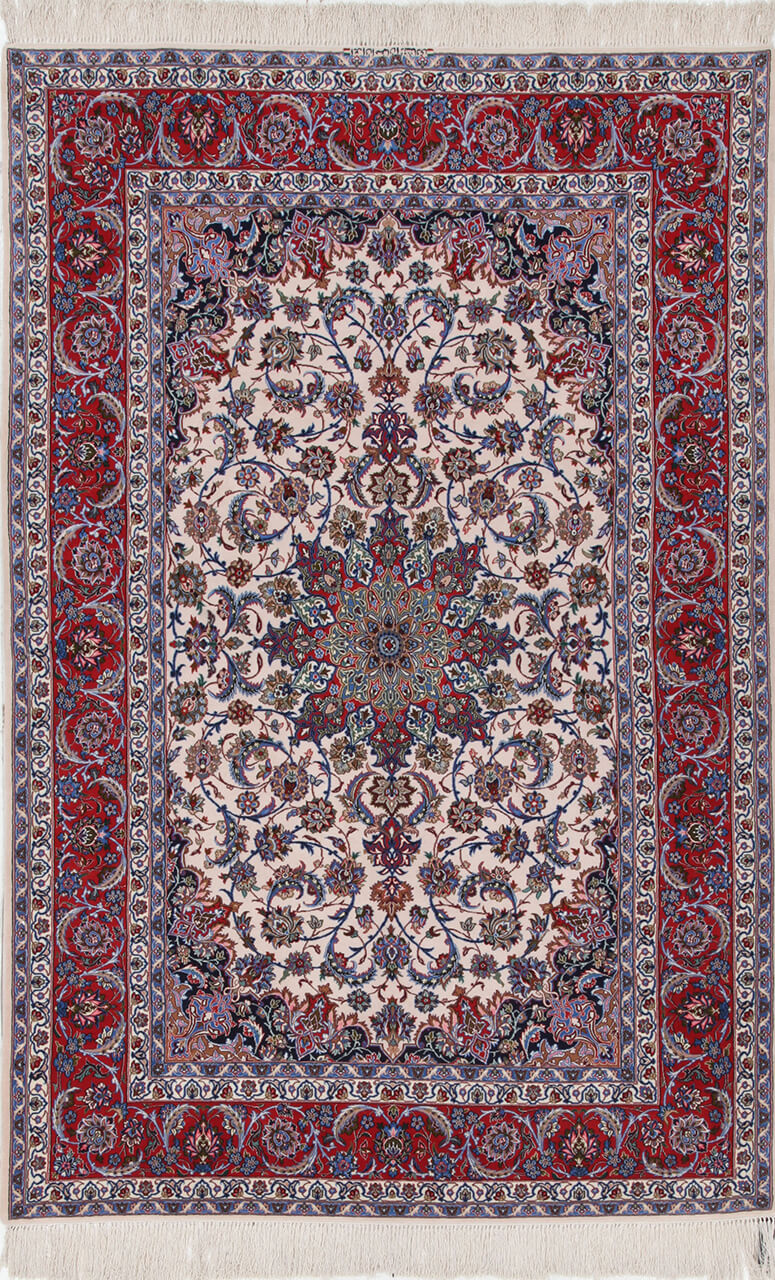 Tappeto Persiano ISFAHAN Seta/Lana 231x154cm