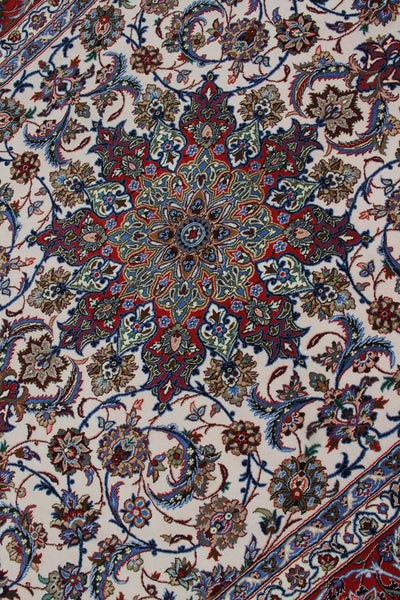 Persian Isfahan Silk & Wool Rug 231_154 cm