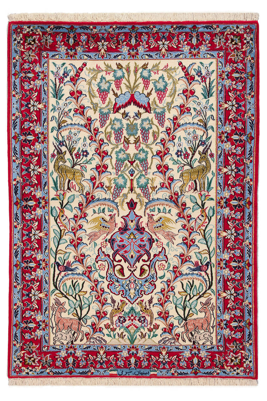 Tappeto Persiano ISFAHAN Seta/Lana 155x109cm