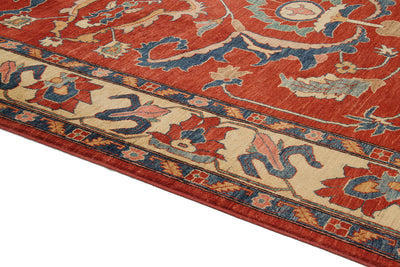Tappeto Kazak Classico, Rosso, fatto a mano, 334x222cm - CarpetLiving