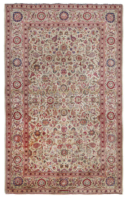 Authentic Antique Persian Isfahan Rug | Hand-Knotted 208x127cm