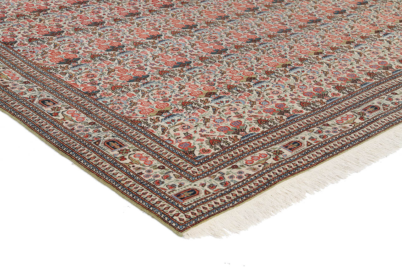 Tappeto Kerman Antico Persiano Autentico | Annodato a Mano 306x223cm