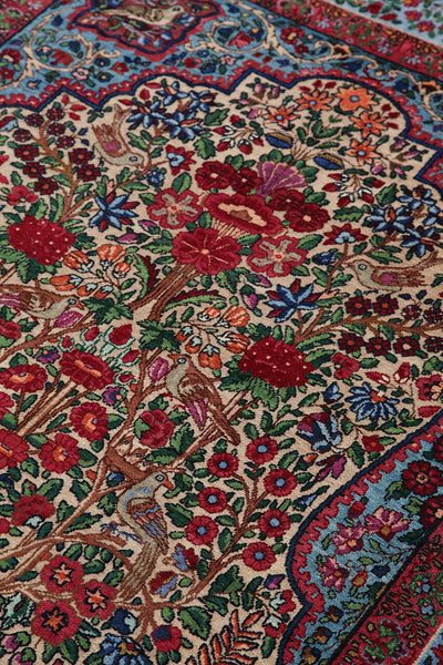 Authentic Antique Persian Kerman Rug | Hand-Knotted 225x145cm