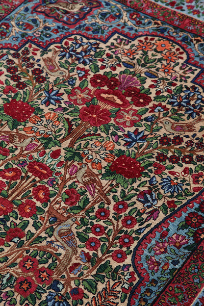 Tappeto Kerman Antico Persiano Autentico | Annodato a Mano 225x145cm