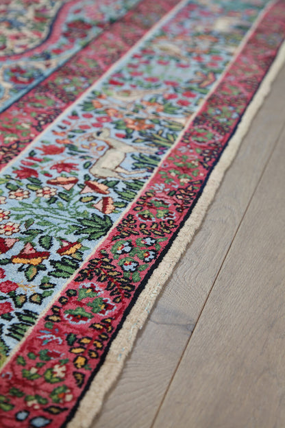 Tappeto Kerman Antico Persiano Autentico | Annodato a Mano 225x145cm