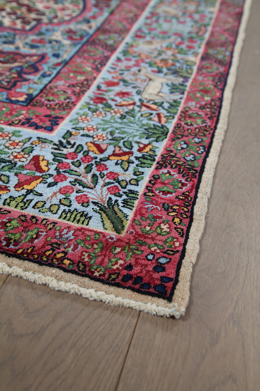 Tappeto Kerman Antico Persiano Autentico | Annodato a Mano 225x145cm