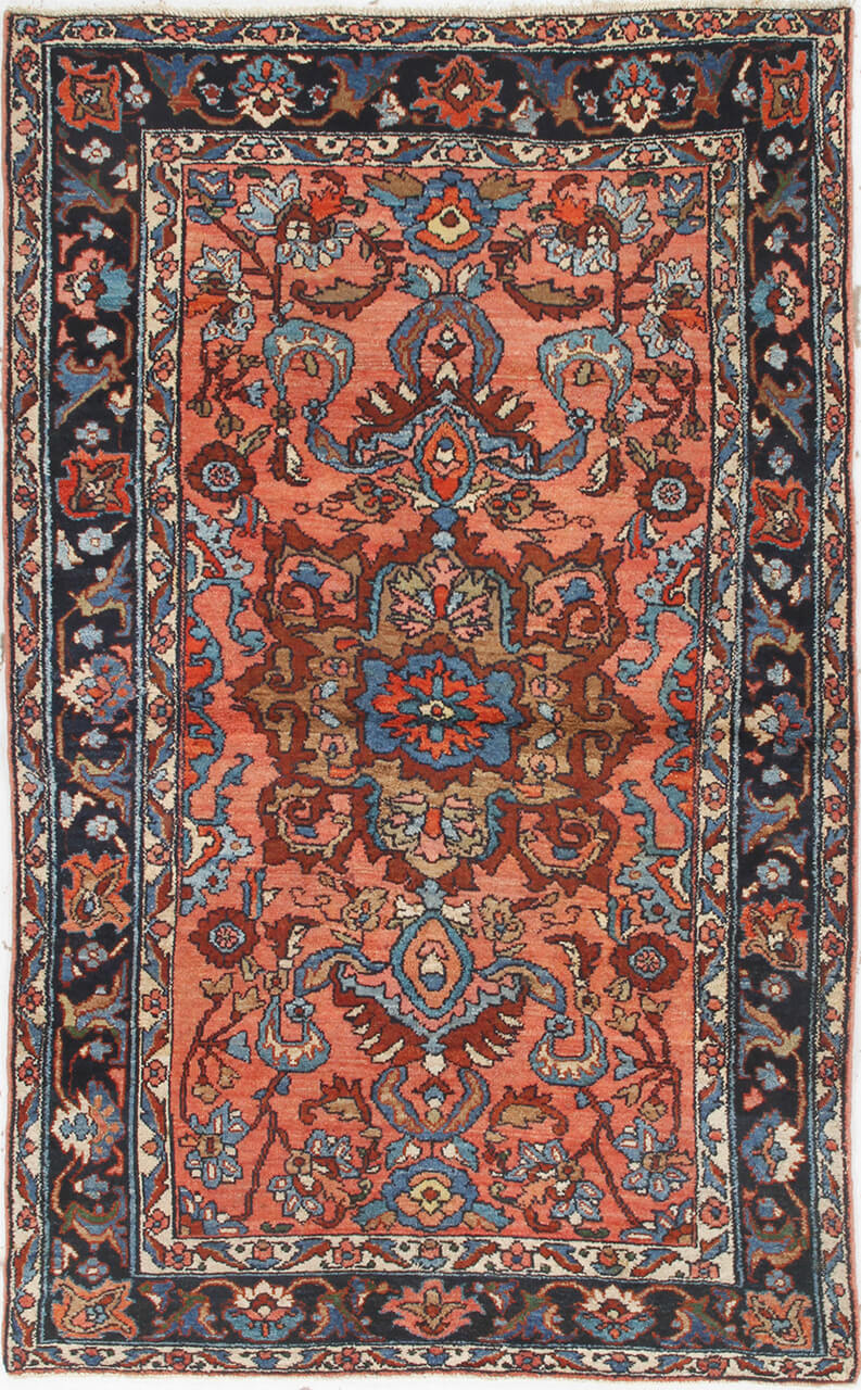 Tappeto Lillian Antico Persiano Autentico | Annodato a Mano 210x128cm